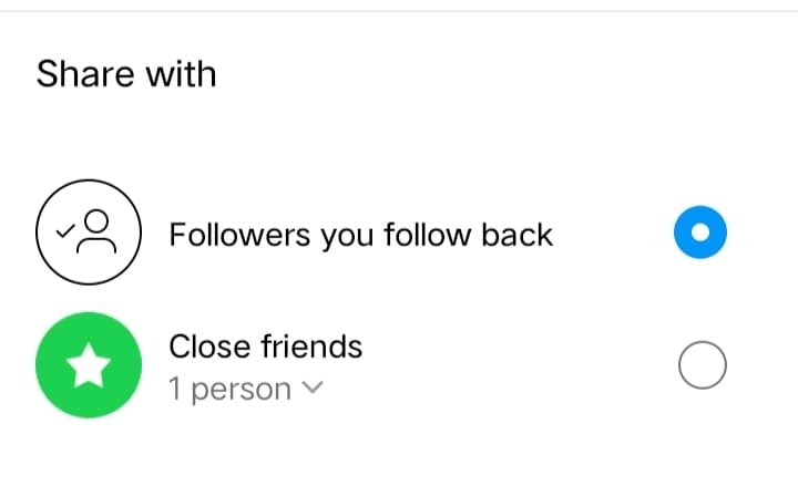 Instagram Close Friends List