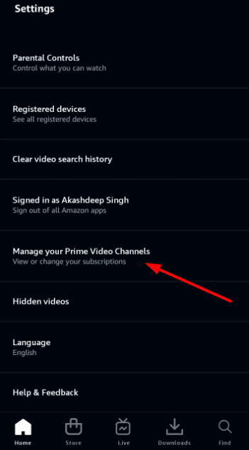 Manage Your Prime Video Channels
